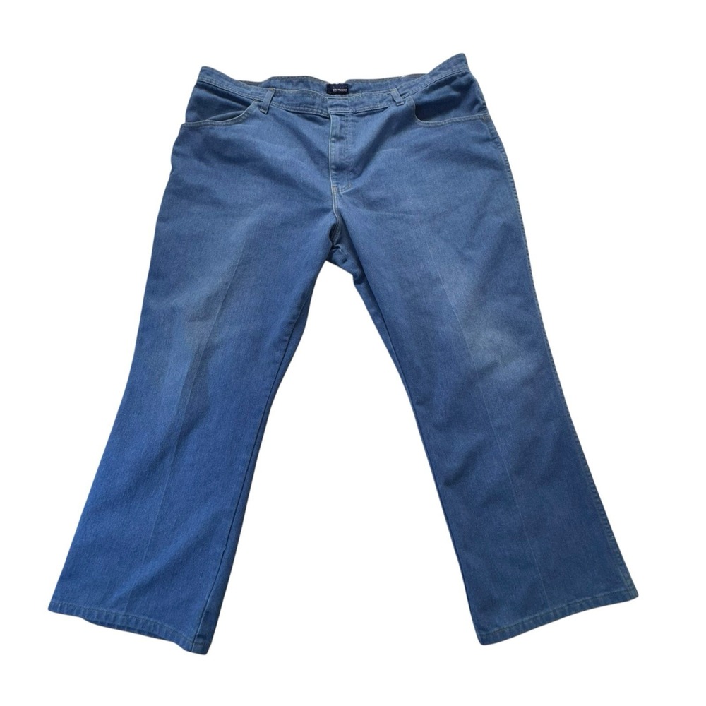 Basic Editions Denim Blue Jeans Mens 46x29 Straight